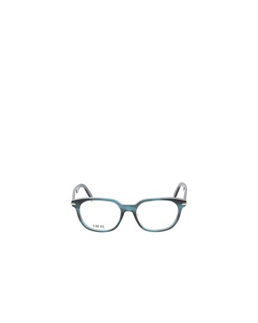 Dior White Eyewear Rectangular Frame Glasses for men