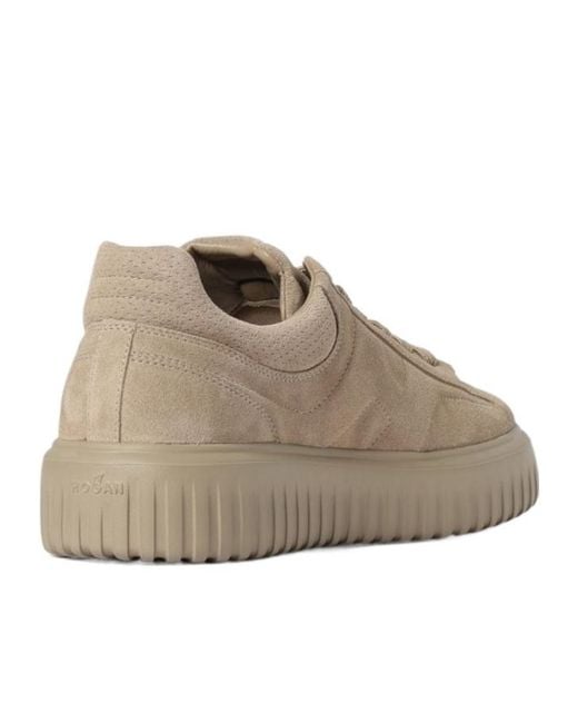 Hogan Natural Platform Lace-Up Sneakers for men
