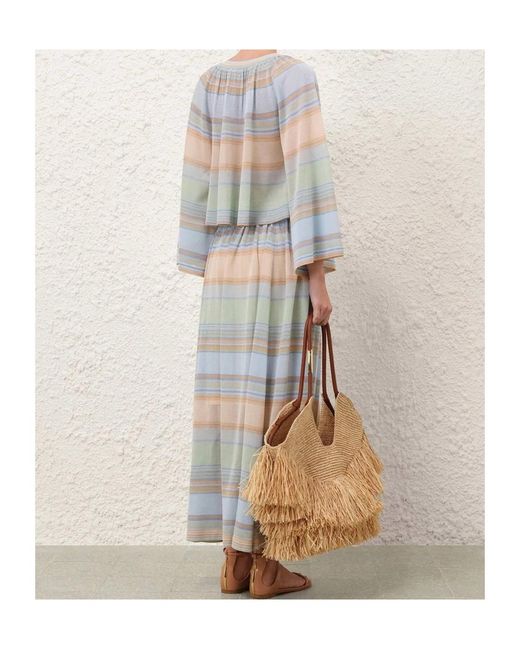 Zimmermann Multicolor Striped Skirt