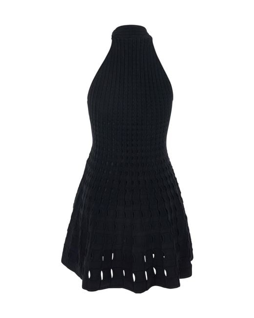 Jonathan Simkhai Blue Short Dress Jenna, Tech Fabric