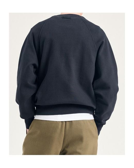 Norse Projects Blue Long-Sleeved Crew Neck Sweatshirt for men