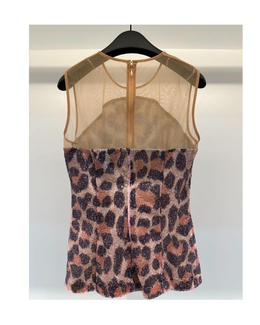 Just Cavalli Brown Sleevless Zipper Vest
