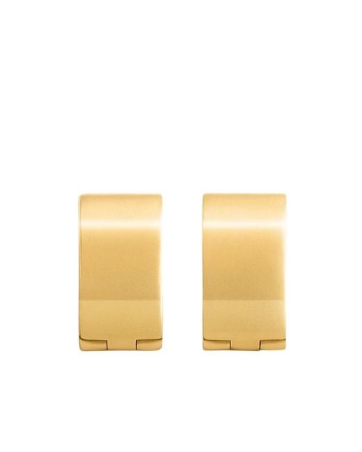 Totême Multicolor Totême Signature Embossed Hoop Earrings