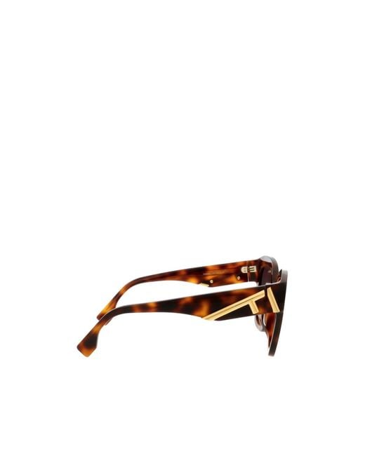 Fendi Multicolor Eyewear First Square Frame Sunglasses