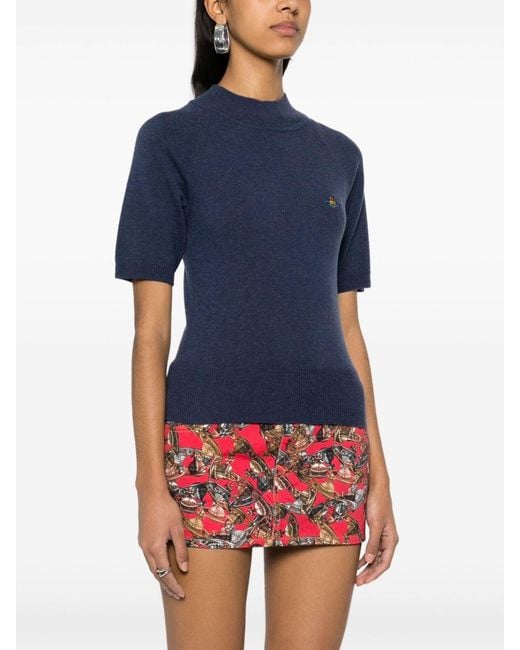 Vivienne Westwood Blue Bea Knitted T-Shirt