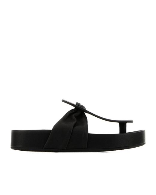 Uma Wang Black Platform Flip-Flops