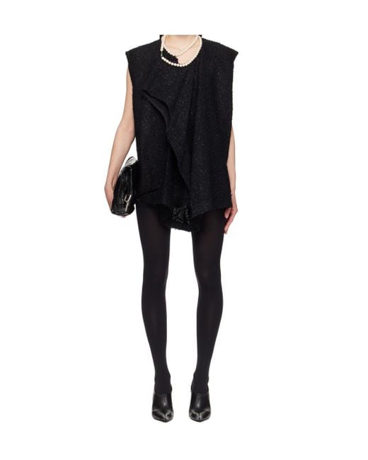 Junya Watanabe Black Asymmetric Minidress