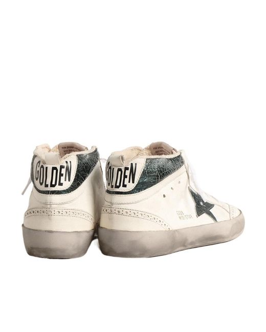 Golden Goose Deluxe Brand Natural Mid Star Double Quarter Sneakers for men