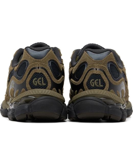 Asics Brown Gel-Nyc Lace-Up Sneakers for men