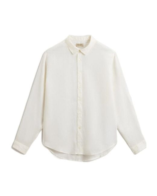 Woolrich White Long-Sleeve Shirt for men