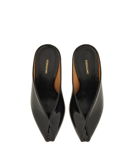 Ferragamo Black Ferragamo Alicia Heeled Sandals