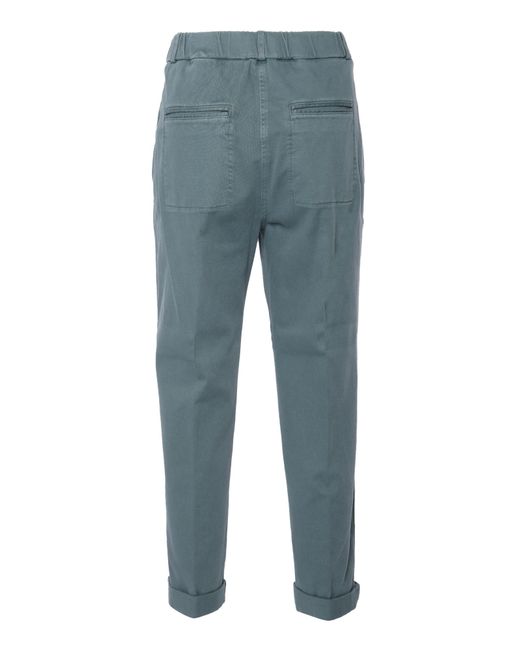 Peserico Blue Belt Loops Slacks