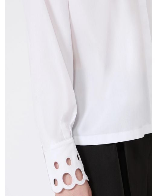 Max Mara White Poplin Shirt