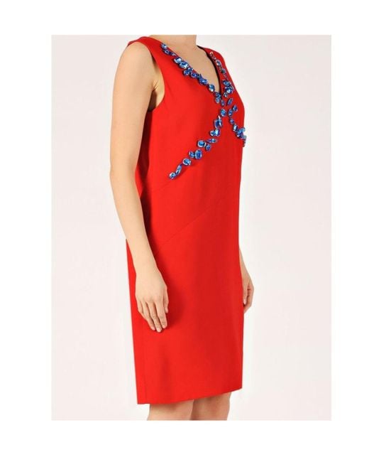 Prada Red Sleeveless Dress