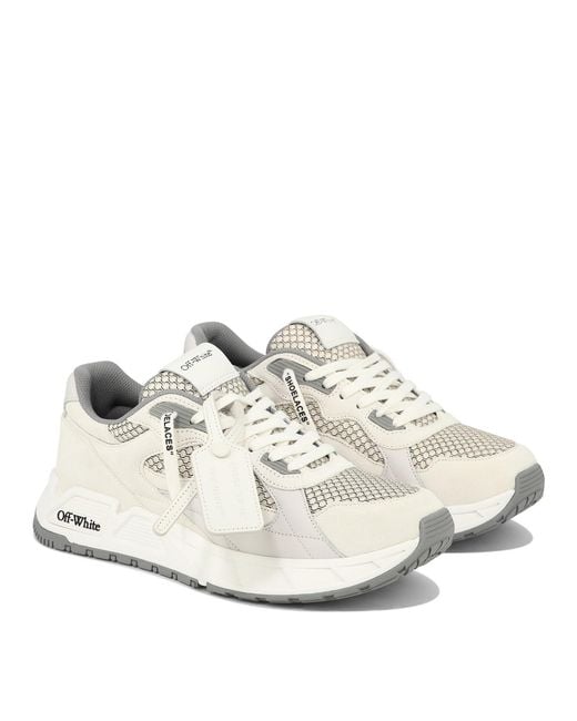 Off-White c/o Virgil Abloh White Kick Off Lace-Up Sneakers for men