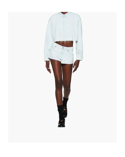Miu Miu Blue Denim Shorts