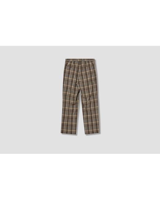 Auralee Gray Casual Pants With Belt Loops for men
