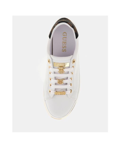 Guess White Stasey Sneakers