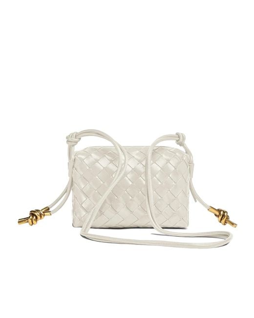 Bottega Veneta White Mini Loop Metal Knots