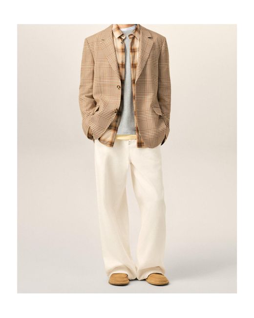 AMI Natural Ami Wide Fit Trousers for men