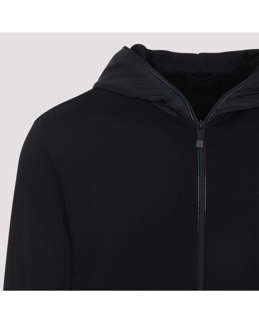 Moncler Black Zip-Up Long-Sleeved Jacket for men
