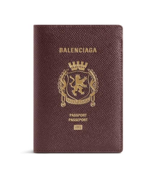 Balenciaga Purple Passport Holder for men