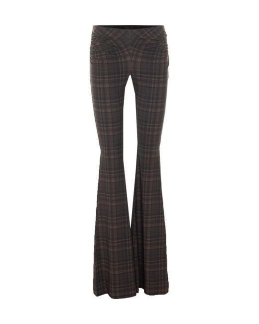 Aniye By Black Checked Casual Trousers