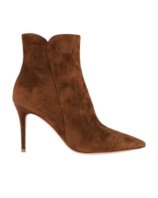 Gianvito Rossi Brown Levy Ankle Boots