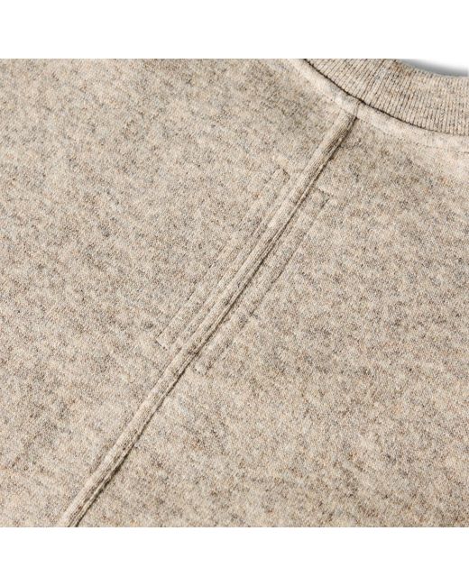 Rick Owens White Solid Color Knit Sweater for men