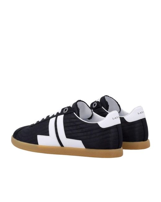 Lanvin Blue Round-Toe Sneakers
