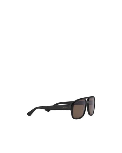 Gucci Metallic Navigator Frame Sunglasses for men