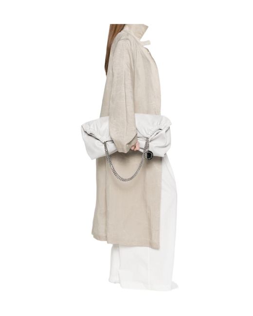 Stella McCartney White Charm Shoulder Bag