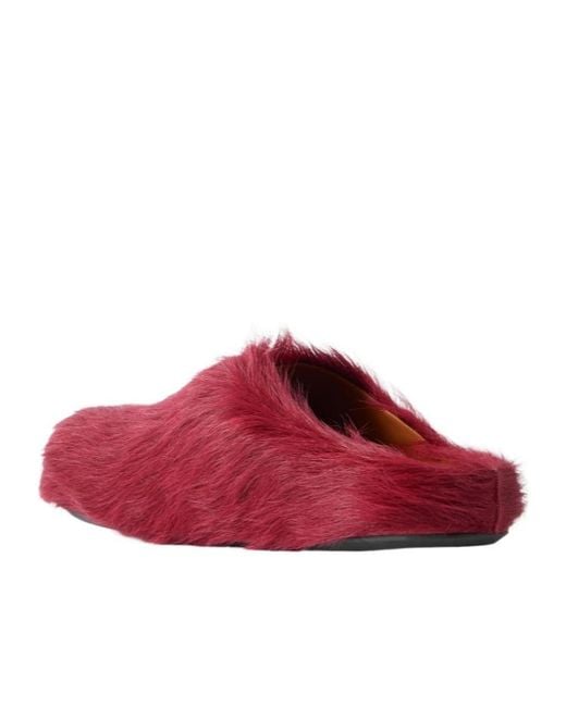 Marni Red Fussbett Mules