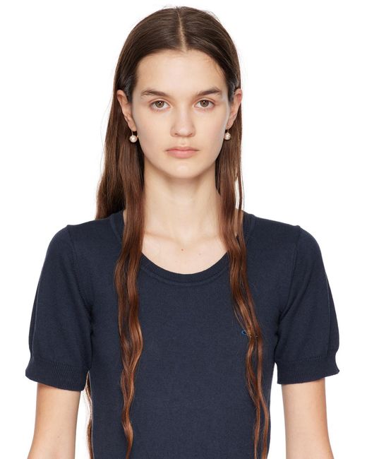 Vivienne Westwood Metallic Hanging Earrings