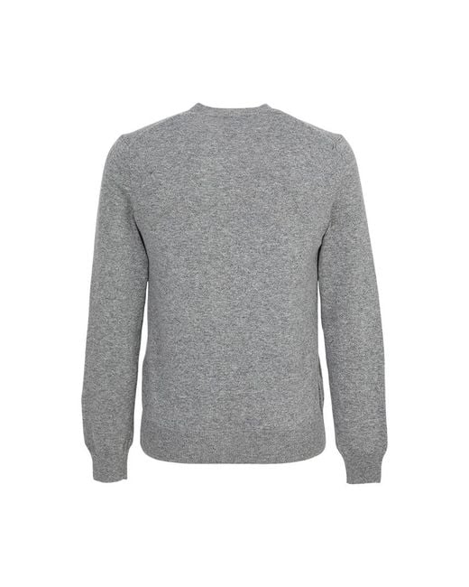 Comme des Garçons Gray Doublewappen Cardigan