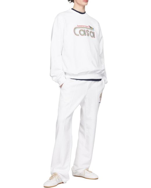 Casablanca Gray Equipement Sportif Embroidered Sweatshirt for men