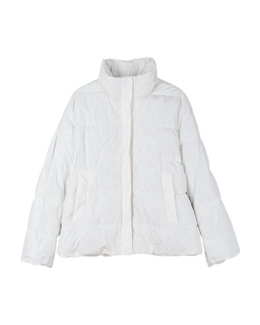 Max Mara White Logo Down Jacket