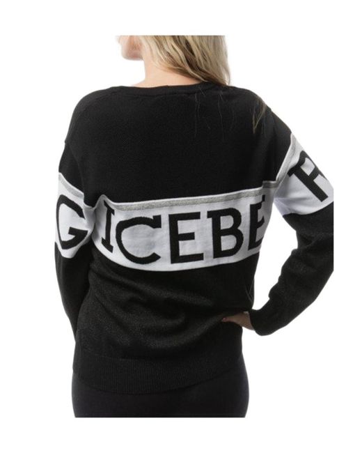 Iceberg Black Round Neck Sweater