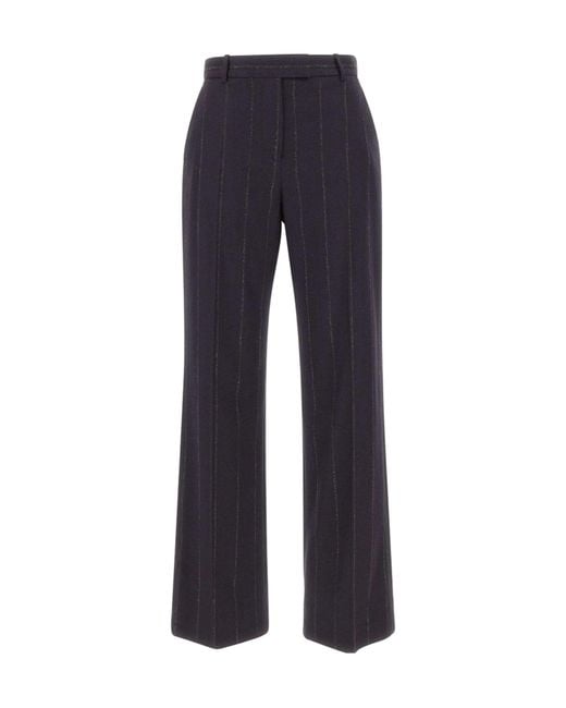 Eleventy Blue Pinstripe Casual Pants