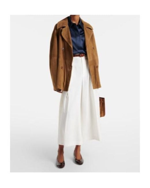 Ralph Lauren White Silk Culottes