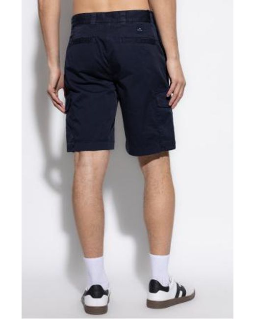 Paul Smith Blue Ps Paul Smith Straight Leg Cargo Shorts for men