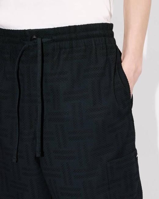 KENZO Black Weave' Cargo Jogpants for men