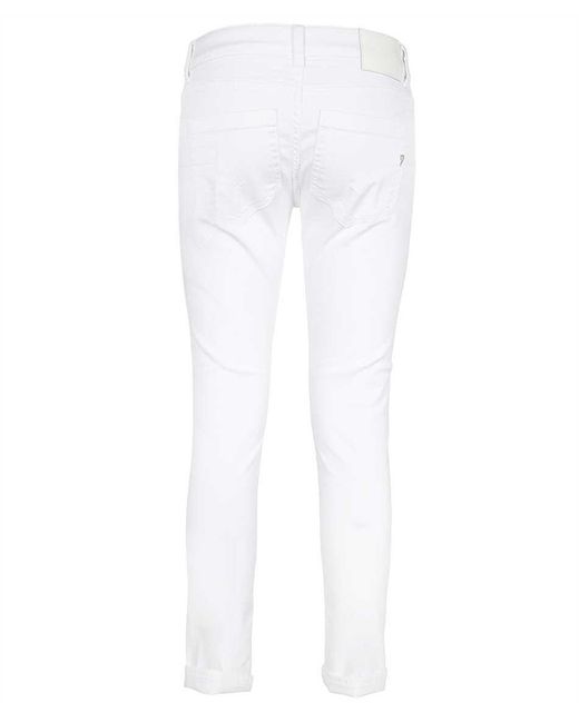 Dondup White Slim-Fit Jeans