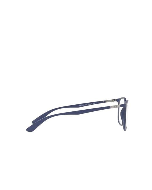 Ray-Ban White Square Frame Glasses for men