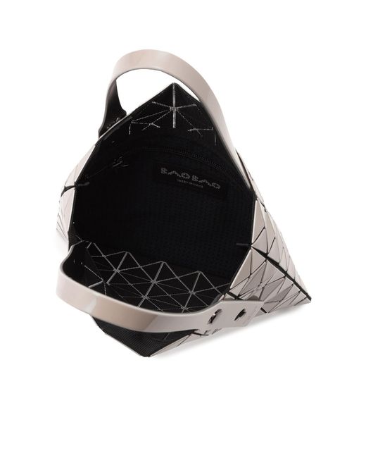 Issey Miyake White Geometric-Pattern Tote Bag