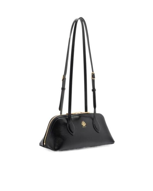 Bally Black Mini Praline Logo Detail Shoulder Bag