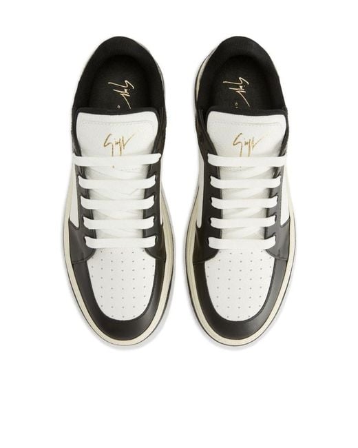 Giuseppe Zanotti White Gz94 Lace-Up Sneakers for men