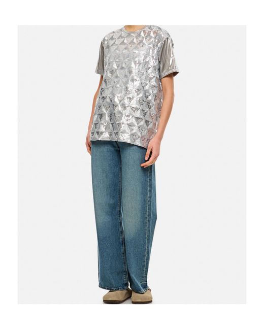 Junya Watanabe Gray Short-Sleeved Crewneck T-Shirt