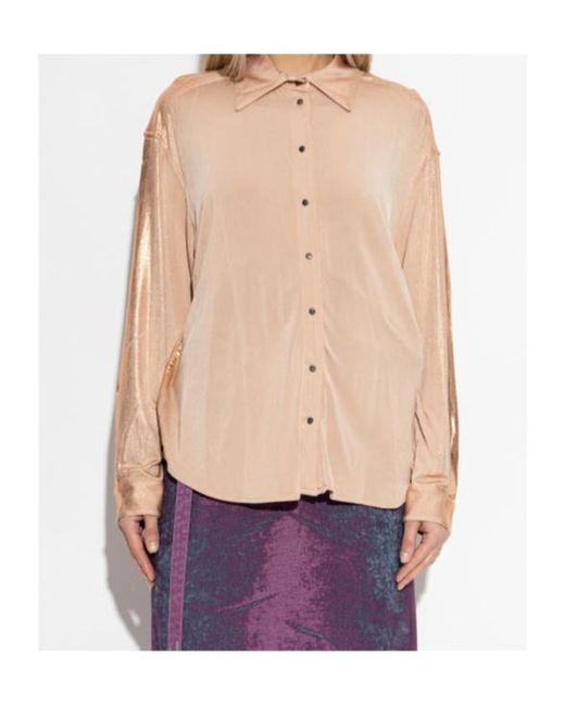 DIESEL Natural Long-Sleeve Buttoned Shirt