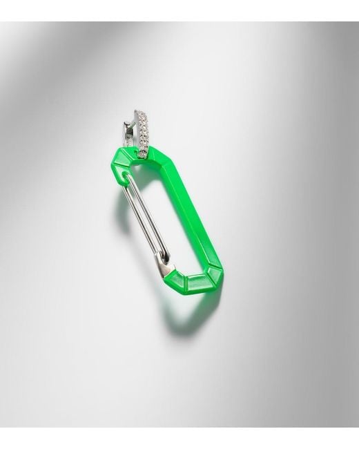 Eera Green Chiara 18Kt And Diamond Single Earring